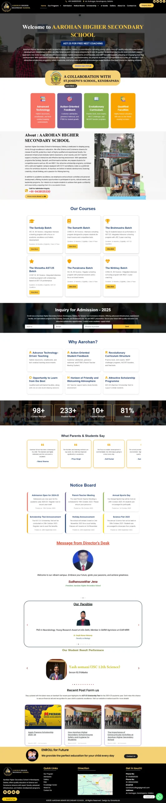 Aarohan Website